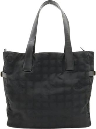 Chanel Pre-owned New Travel Line Schoudertas - Dames - Vintage Shopper - Zwart - ONE Size - Vintage