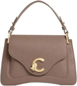 Coccinelle C-Me Schoudertas - Dames - Handtassen - Bruin - ONE Size - Katoen - Tassen