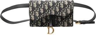 Dior Pre-owned Dior Oblique Canvas Saddle Belt Bag Ladies KPROIGK517AHV58V
