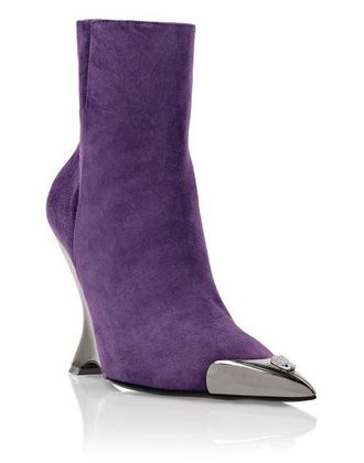 Philipp Plein Suede Boots Wedge Women in Purple at Nordstrom, Size 37