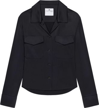 Courrèges satin shirt - Black