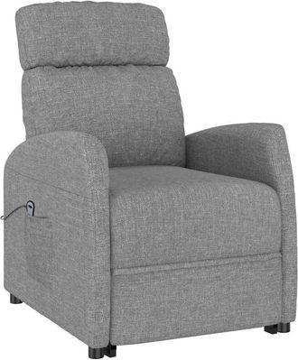 vidaXL Sill&oacute;n Elevable Tela Gris Claro Vidaxl
