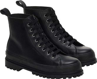 Superga Womens/Ladies 2644 Alpina Box Leather Ankle Boots (Black) - Size UK 3.5