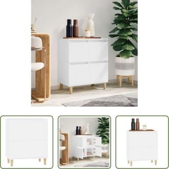 vidaXL Credenza bianca - Credenza Bianca 60x35x70 cm in Legno Multistrato