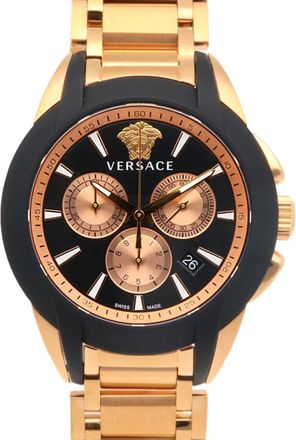 Versace gold Plated Stainless Steel Wristwatch (Pre-Owned)