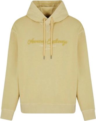 A|X Armani Exchange Hoodie - Heren - Hoodies - Geel - M - Katoen - Hoodies & sweatvesten