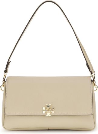 Tory Burch Womens Shoulder Bag Charlie Soft Cement Calf Leather