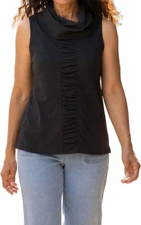 Habitat Womens Cotton Tunic Top In Black