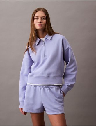 Calvin Klein Jeans Calvin Klein Womens Archive Logo Fleece Shorts - Purple - XS