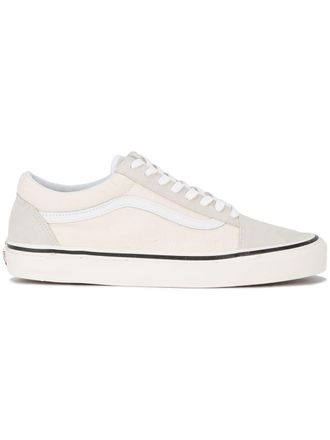 Vans Old Skool suede panelled sneakers - men - Rubber/Suede/Cotton/Calf Leather/Fabric - 4.5 - Neutrals