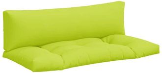 vidaXL Cojines Para Sof&aacute; De Palets 2 Unidades Tela Verde Claro Vidaxl