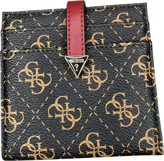 Guess Laurel SLG Tab Card Case - Dames - Portefeuilles - Bruin - ONE Size - Accessoires