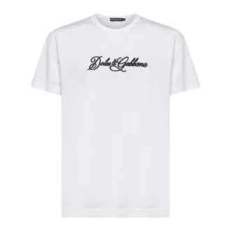 Dolce & Gabbana Cotton T-shirt - male - Dolce & Gabbana - T-Shirts - White - XL - Tops