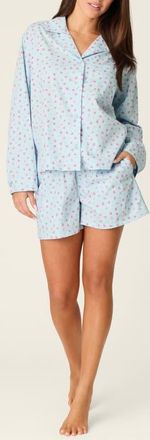 PJ Salvage After Party Short Pajamas in Dream Blue at Nordstrom, Size X-Small