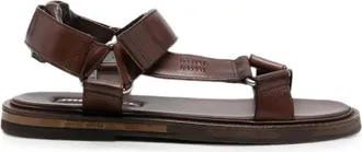 Miu Miu Touch-strap Leather Sandals
