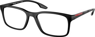 Prada Demo Rectangular Mens Eyeglasses PS 01LV 1BO1O1 54