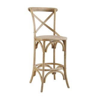 Linon Roxy 24.5 In Gray Wash Counter Stool