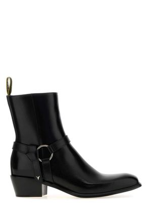 Fendi Black Vitello Abrasivato Boots