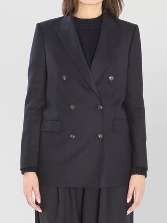 Tagliatore wool and silk jacket with peak lapels
