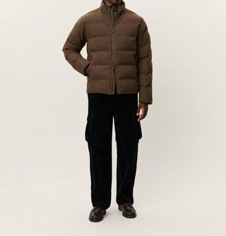 Les Deux Noor Ripstop Jacket In Slate Brown