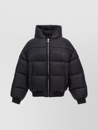 Balmain down hooded puffer jacket