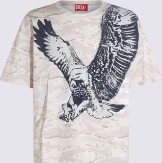 Diesel White Cotton T-shirt