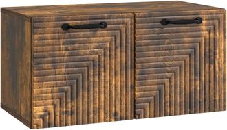 vidaXL Mueble Para Tv De Pared Roble Ahumado 59,5 X 31 X 30 Cm Vidaxl