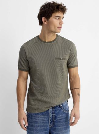 Le 31 Mens Embossed honeycomb T-shirt Standard fit