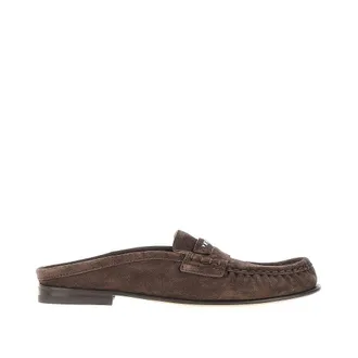 Fendi Fendi Scrunch suede leather sabot Woman 36