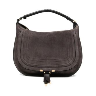 Chlo&eacute; Marcie Shoulder Bag - Dames - Handtassen - Bruin - ONE Size - Katoen - Tassen
