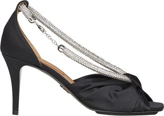 Stella McCartney Schoenen, Dames, Zwart, 41 EU, Polyester, Sandal met hoge hak