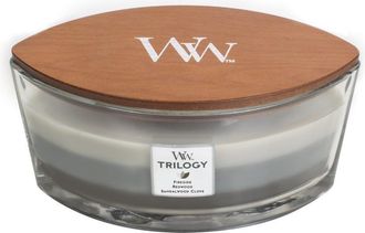 Woodwick Woodwick Trilogie Warm Woods Vela Perfumada Gris