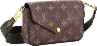 Louis Vuitton Brown Monogram Canvas Felicie Strap & Go (Authentic Pre-Loved)