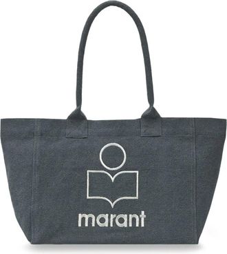 Isabel Marant Yenky Tas met Rits - Dames - Shoppers - Zwart - ONE Size - Katoen - Tassen