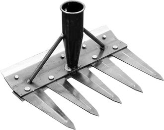 OEM Rastrillo De Acero Al Carbono Para Maleza, Rastrillo De Jard&iacute;n Robusto, Herramienta Para El Control De Malezas, Rastrillo De Metal Para Jard&iacute;n, Rastri