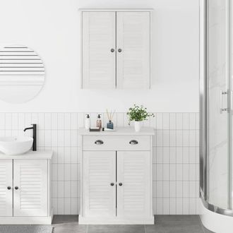 vidaXL Juego De Muebles De Ba&ntilde;o Vigo 2 Pcs Marr&oacute;n 67.5 X 34 X 80 Cm