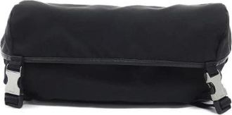 Prada Pre-owned Tessuto Saffiano Shoulder Bag - unisex - Prada Vintage - Vintage Belt Bags - Black - ONE SIZE - Pre-owned