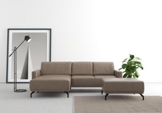 Sit&more Ecksofa »Bailando L-Form« wahlweise mit Kopfteilverstellung und Vorziehsitz, motorisch