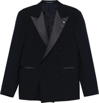 Tagliatore Pak - Heren - Blazers - Blauw - 3XL - Satijn - Jassen