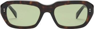 Retro Superfuture Stijlvolle Zonnebril voor Zonnige Dagen - Heren - Zonnebrillen - Bruin - 54 MM - Accessoires