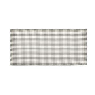 Really Nice Things Cabecero infantil tapizado en vichy color gris 110x52cm