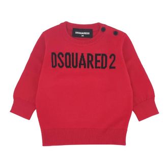 Dsquared2 Wool-Blend Jumper - male - Dsquared2 - Kids Sweatshirts - Red - 6 M - Kids