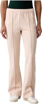 Lacoste Tuta a zampa con monogramma - - Trousers - Donna - Rosa - L