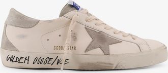 Golden Goose Sneakers Super star in pelle con logo laterale - GOLDEN GOOSE DELUXE BRAND - gender_Man