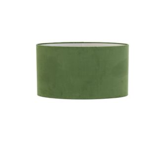 Light & Living Pantalla De L&aacute;mpara - Velours - Verde - Textil - - Light&living