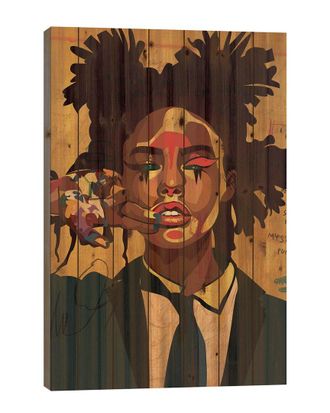 iCanvas Icanvas Painter Girl Wood Print By Dai Chris Art Wall Art