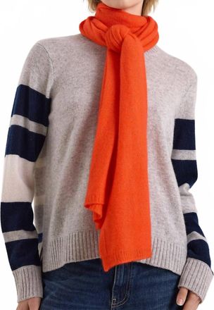 Brodie Snuggle Wrap Scarf In Persimmon