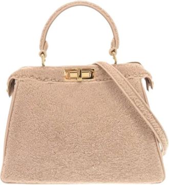 Fendi Pre-owned Mini Bags, female, Pink, Size: ONE SIZE Pre-owned Mouton Leather Handbag