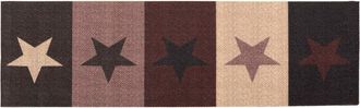 vidaXL Alfombra De Cocina Estrellas Rojas 150 X 45 Cm 100% Poliamida Vidaxl