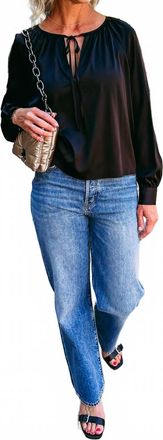 Joe's Everyday Long Sleeve Blouse In Black
